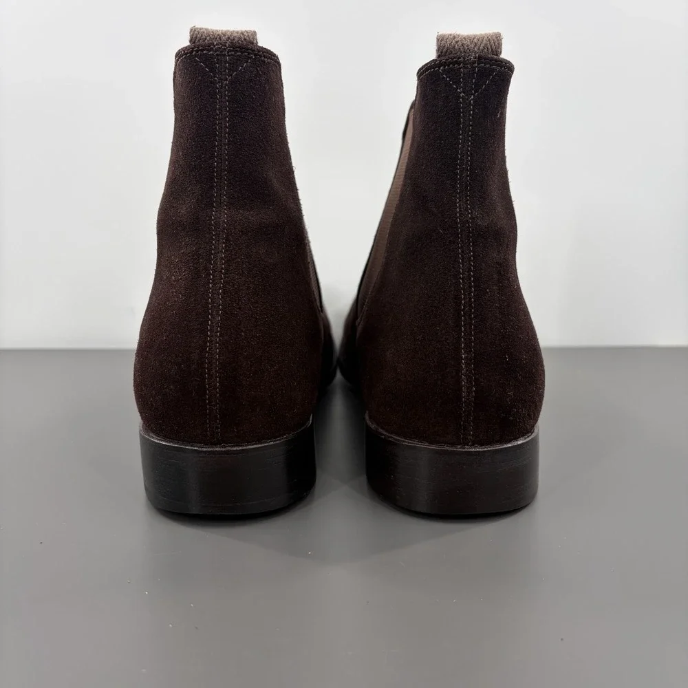 GRENSON Declan Brown Suede Chelsea Boots‎ US Size 9, UK Size 8 F England Dressy